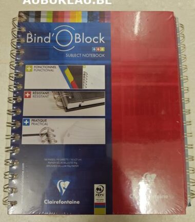 Bind'O'Block-Cahier à spirales A5 - 180 pages réf 8272 quadrillé