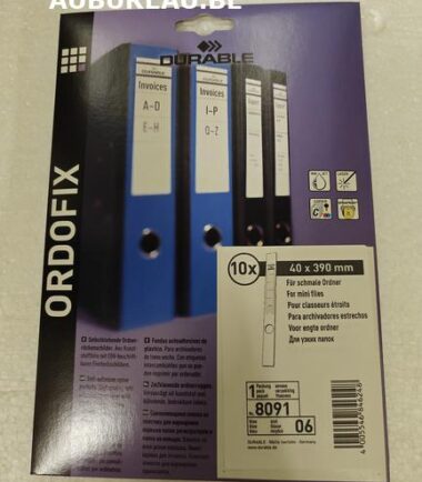 Dos pour classeur ORDOFIX