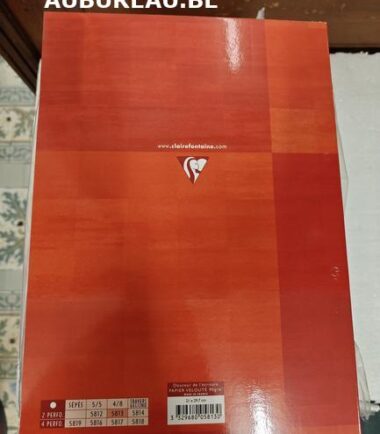 Bloc de cours A4 avec 2 trous - 100 pages quadrillé commercial Clairefontaine réf 5313