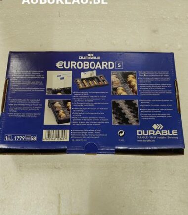 Rangement intermédiaire pour billets et
  huit compartiments pour toutes les pièces
  d'euros. DURABLE EUROBOARD S**-