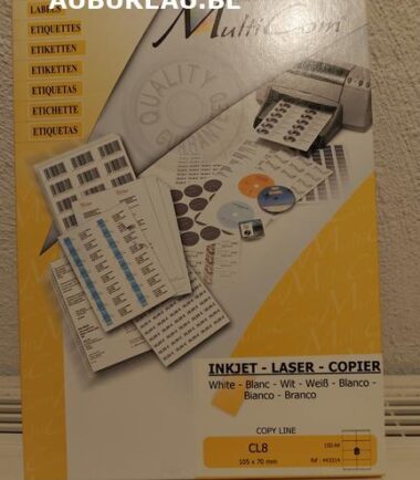 Bte de 100 feuilles A4 d'étiquettes 105 x 70 mm réf. 443314