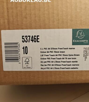 Bte de 10 classeurs à levier Exacompta réf. 53746 coloris marron