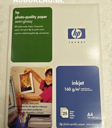 papier semi-glacé hp de qualité photo A4