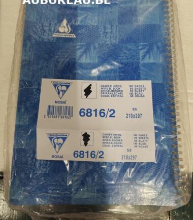 Cahier A4 avec spirale - quadrillé