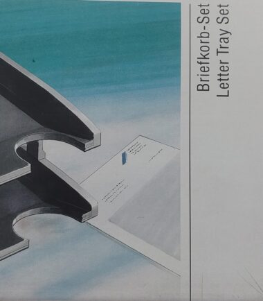 Set de 2 bacs à courrier LEITZ 5325 - coloris gris