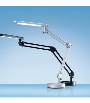 Lampe de bureau Hansa LED 4 Stars gris argenté