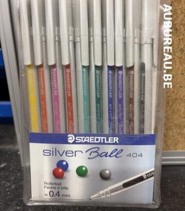 Pochette de 10 feutres 0,4 mm coloris divers Staedtler réf 404