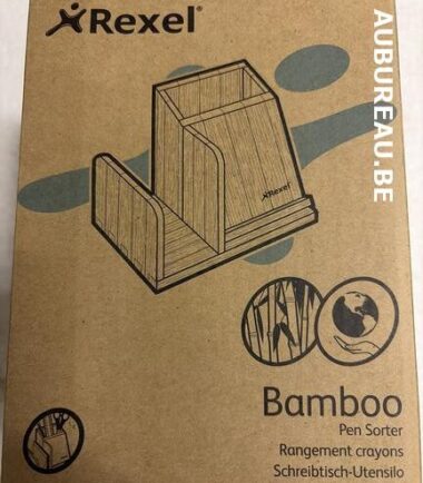 Rangement à crayons en bambou Rexel ref 2102373