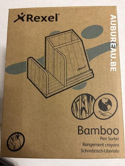 Rangement à crayons en bambou Rexel ref 2102373