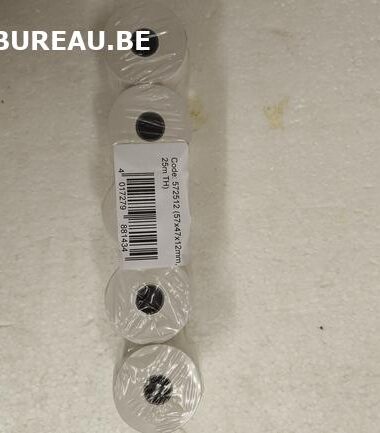 BOBINE THERMIQUE, FT 57 MM, DIAMÈTRE +-42 MM, MANDRIN 12 MM, LONGUEUR 25M réf. 572512