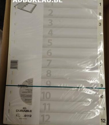 Jeu d'intercalaires de 12 Durable réf 6112