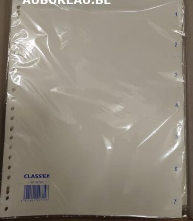 Jeu d'intercalaires de 7 Classex réf 407A4