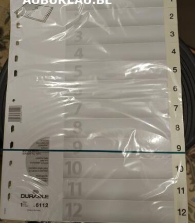 Jeu d'intercalaires de 12 Durable réf 6112