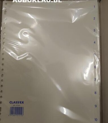 Jeu d'intercalaires de 10 Classex réf 410A4