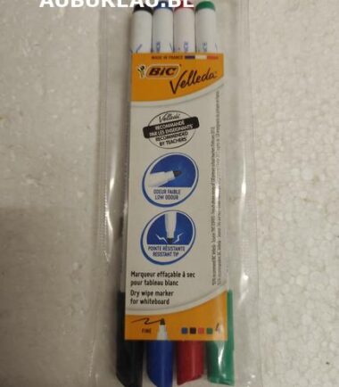 Pochette de 4 marqueurs pour tableau blanc Velleda