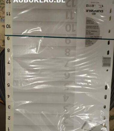 12-Jeu d'intercalaires de 12 Durable réf 6112