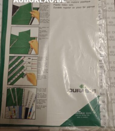 Jeu d'intercalaires alphabétique Durable réf 6200