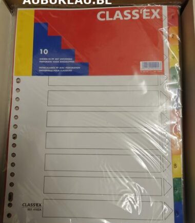Jeu d'intercalaires de 10 Classex réf 410ZA
