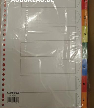 Jeu d'intercalaires de 7 Classex réf 407za