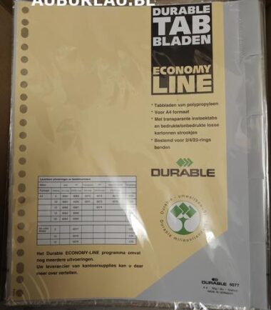 Jeu d'intercalaires de 5 Durable réf 6077