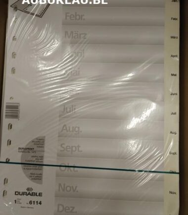 Jeu d'intercalaires de Janvier/décembre Durable réf 6114