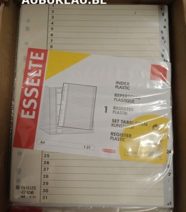 Jeu d'intercalaires de 31 Esselte réf 47106