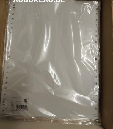 Jeu d'intercalaires de 20 Pergamy réf 910887