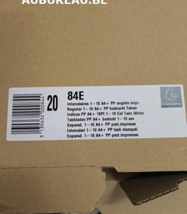 Jeu d'intercalaires imprimés réf. 84E numériques PP couleurs 12/100e - 10 positions - A4+ - Assorties vives