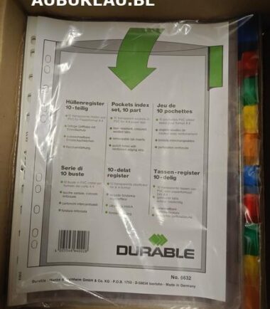 Hüllenregister-Jeu d'intercalaires de 10 Durable réf 6632