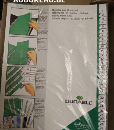 Jeu d'intercalaires de 1-31 Durable réf 6219