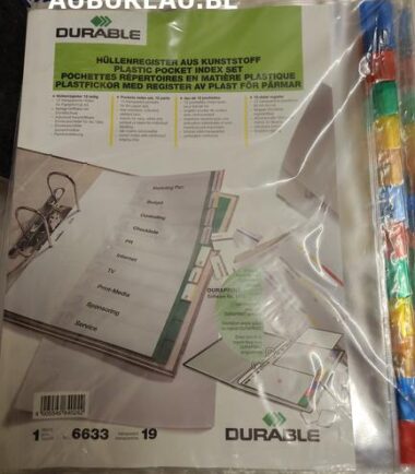 Jeu d'intercalaires de 12 Durable réf 6633