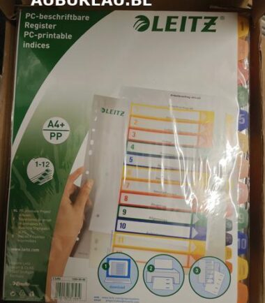 Jeu d'intercalaires de 12 Leitz réf 1294 00 00
