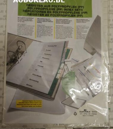 Jeu d'intercalaires de 20 Durable réf 6443