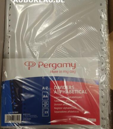 Jeu d'intercalaires de A/Z Pergamy réf 901609