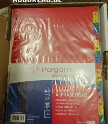 Jeu d'intercalaires de A/Z Pergamy réf 901641