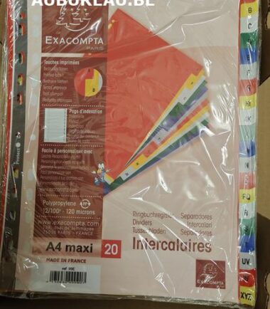 **Exacompta**-Jeu d'intercalaires de AZ Exacompta réf 90E