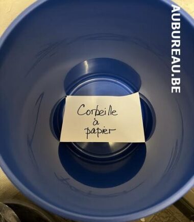 Corbeille à papier coloris bleu réf. H61058