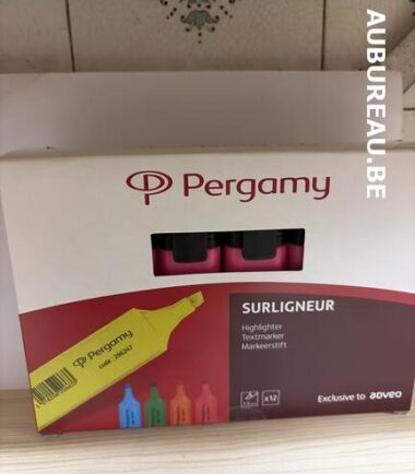 Bte de 12 surligneurs Pergamy réf. 552919
