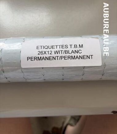 Pqt de 12 rouleaux d’étiquette format 26 x 12 mm