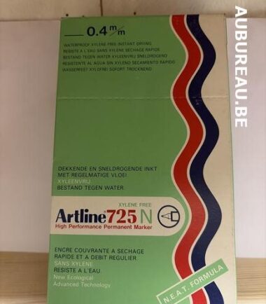 Bte de 12 feutres Artline réf 725 encre rouge