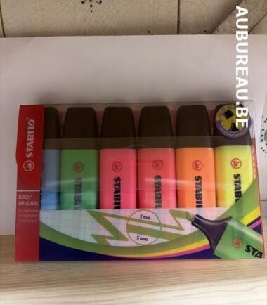 Pochette de 6 surligneurs Stabilo