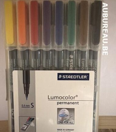 Pochette de 8 marqueurs Staedtler S coloris divers