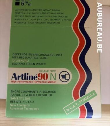 Bte de 12 marqueurs Artline 90 encre bleue