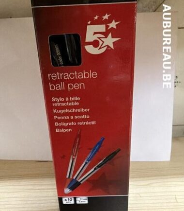 Bte de 10 stylo bille 5Star réf. 909965 encre noire