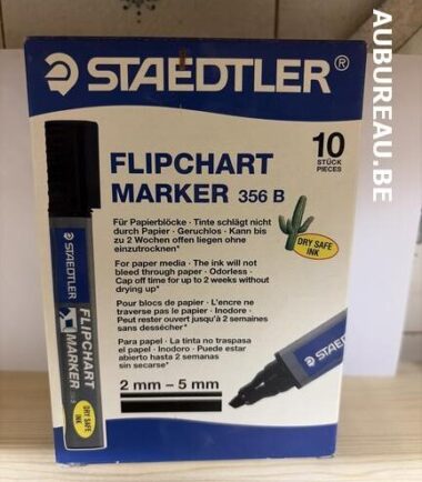 Bte de 10 feutres flipchart Staedtler ref. 356 encre orange