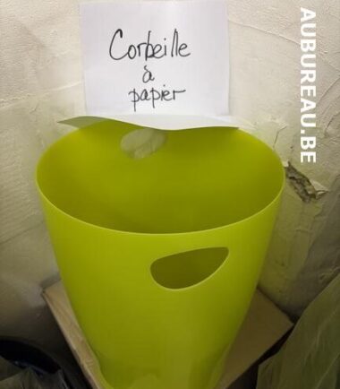 Corbeille à papier coloris vert clair réf. 45399D
