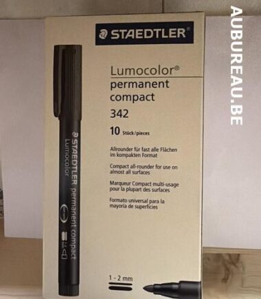 Bte de 10 feutres Staedtler ref. 342 encre noire