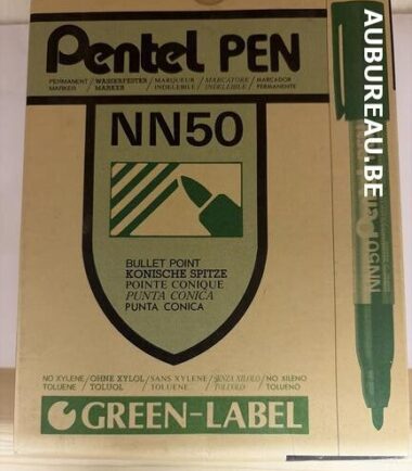 Bte de 12 feutres Pentel NN50 encre verte