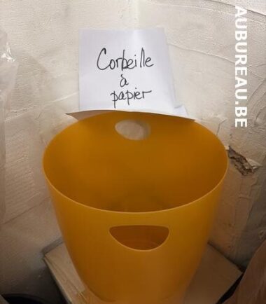 Corbeille à papier coloris orange réf. 45399D
