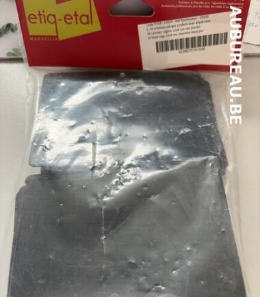 Pochette de 10 ardoises 12 x 8 cm avec pique inox réf 19103